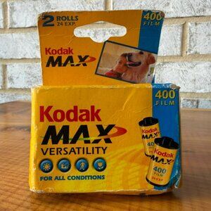 Kodak MAX Versatility 400 Film 2 Rolls 24 Exposures (EXP 11/2004)